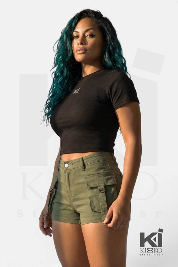 Kioko Finesse Slim Fit Crop Tee - KIOKO