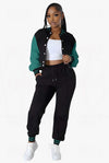 Varsity Sexy Bomber Jacket Set - KIOKO