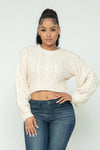 City Pulse Cable Pullover Top