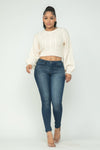 City Pulse Cable Pullover Top