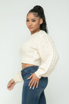 City Pulse Cable Pullover Top