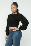 City Pulse Cable Pullover Top