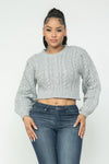 City Pulse Cable Pullover Top