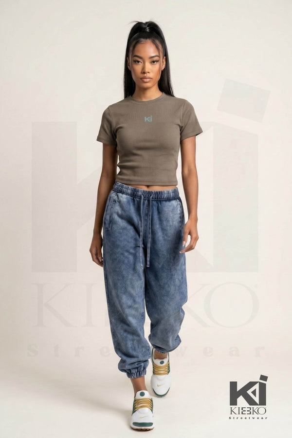 Kioko Finesse Slim Fit Crop Tee - KIOKO