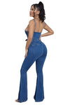 Kioko Luxe To Love Denim Jumpsuit 1