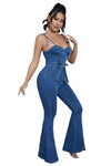 Kioko Luxe To Love Denim Jumpsuit 2