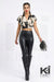 Kiss The Dagger Abstract Crop Top - KIOKO