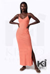 Look But Don't Side Slit Maxi Dress - KIOKO