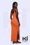 Look But Don't Side Slit Maxi Dress - KIOKO