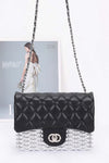 Main Character Only Metallic Leather Flap Bag - KIOKO