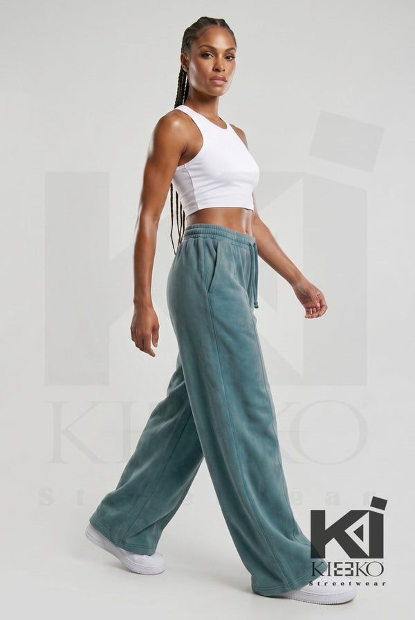 Mauved Up Acid Wash French Terry Joggers - KIOKO