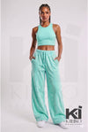 Mauved Up Acid Wash French Terry Joggers - KIOKO