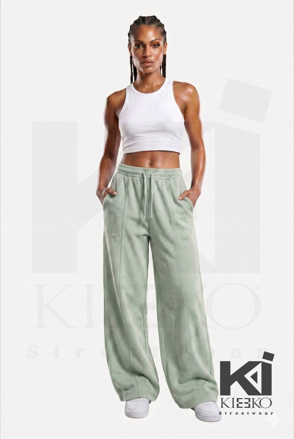 Mauved Up Acid Wash French Terry Joggers - KIOKO