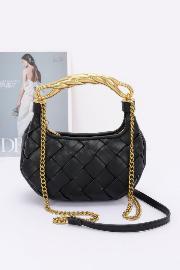 Meet Me Outside Faux Leather Shoulder Bag - KIOKO