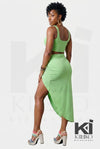 Mint It Loud Crop Top & Maxi Skirt Set - KIOKO