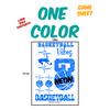 Neon One Color Gang Sheets - KIOKO