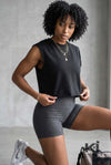 No Shortcuts French Terry Boxy Tank - KIOKO
