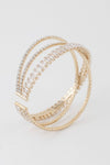 Okay Big Drip Triple Crystal Cuff Bracelet - KIOKO