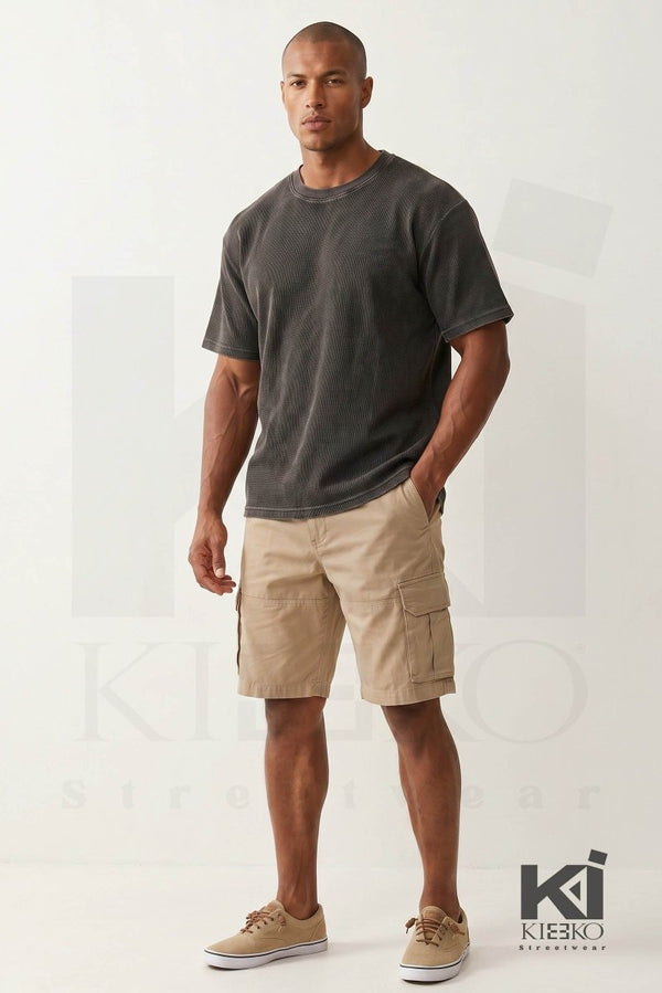 Out Of Bounds Waffle Boxy Tee - KIOKO
