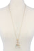 Peace Made Pretty Natural Stone Pendant Necklace - KIOKO