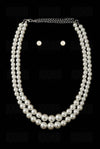 Layered Classic Pearl Necklace Set - KIOKO