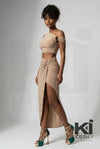 Poppin In Prague Crop Top & Maxi Skirt Set - KIOKO