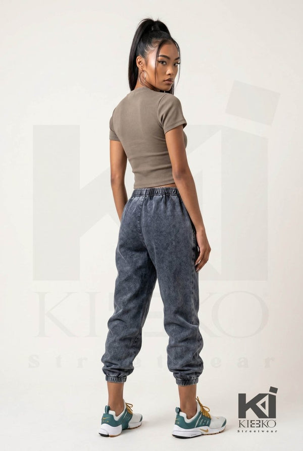 Raw By Nature Washed Joggers - KIOKO