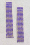 She Got Motion Rhinestone Curtain Drop Earrings - KIOKO