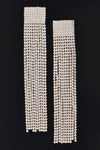She Got Motion Rhinestone Curtain Drop Earrings - KIOKO