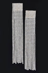 She Got Motion Rhinestone Curtain Drop Earrings - KIOKO