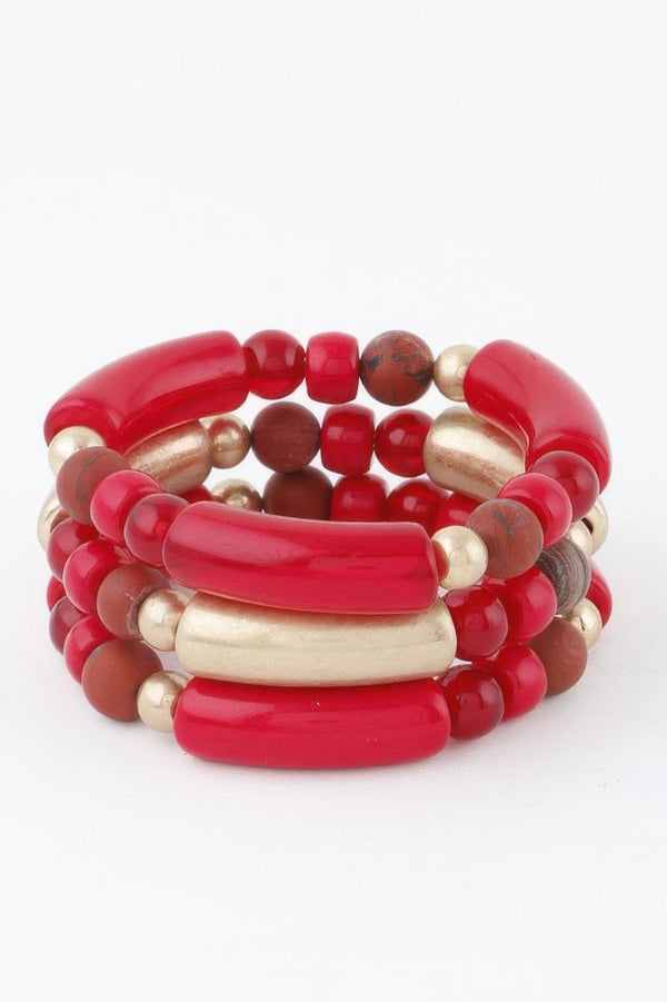 Soft Girl Stuntin Two Toned Bead Bracelet - KIOKO