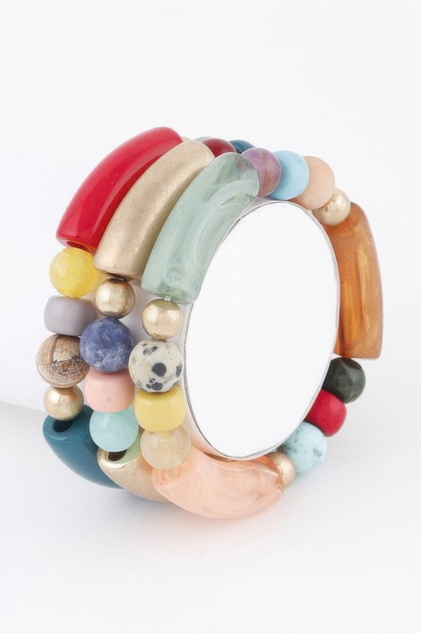 Soft Girl Stuntin Two Toned Bead Bracelet - KIOKO