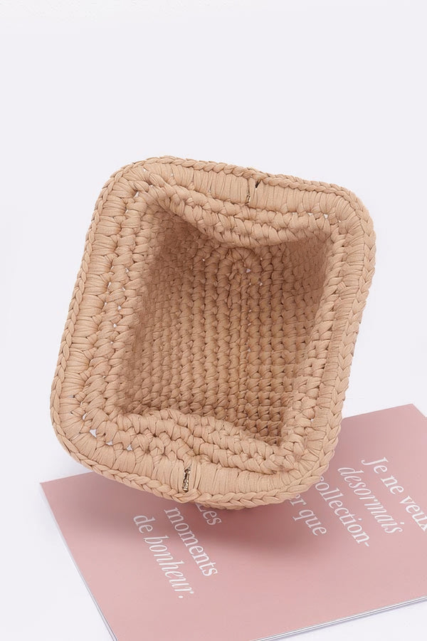 Textured To Perfection Cotton Braided Clutch - KIOKO