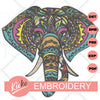 Tribal Elephant Embroidery File - KIOKO