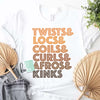 Twists, Locs, Coils, & Curls T-Shirt - KIOKO