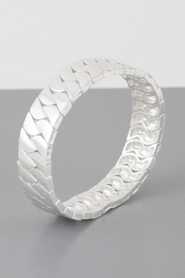 Two Faced Two Toned Curb Bracelet - KIOKO