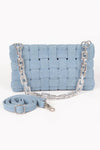 Uptown Outlaw Denim Braided Shoulder Bag - KIOKO