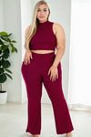 Pure Vibes Bootcut Pants Set