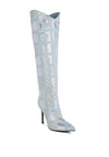 Acknowledge Me Sequin Knee High Boots - KIOKO