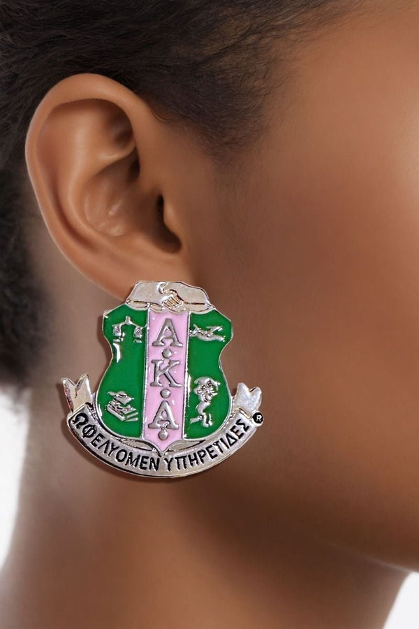 AKA Shield Stud Earrings - KIOKO