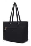 Aki Solid Quilted Cotton Tote Bag - KIOKO