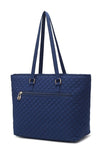 Aki Solid Quilted Cotton Tote Bag - KIOKO