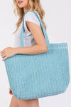 All The Vibes Crochet Straw Tote - KIOKO