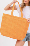 All The Vibes Crochet Straw Tote - KIOKO