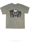 American Skull Mineral Wash Gym Tee - KIOKO
