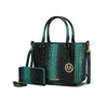 Aphelia Croc - Embossed Handbag Set - KIOKO