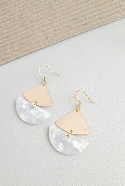 Ava Gold - Plated Pearl Earrings - KIOKO