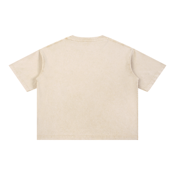 Throwback Mineral Wash Boxy Cotton T-Shirt