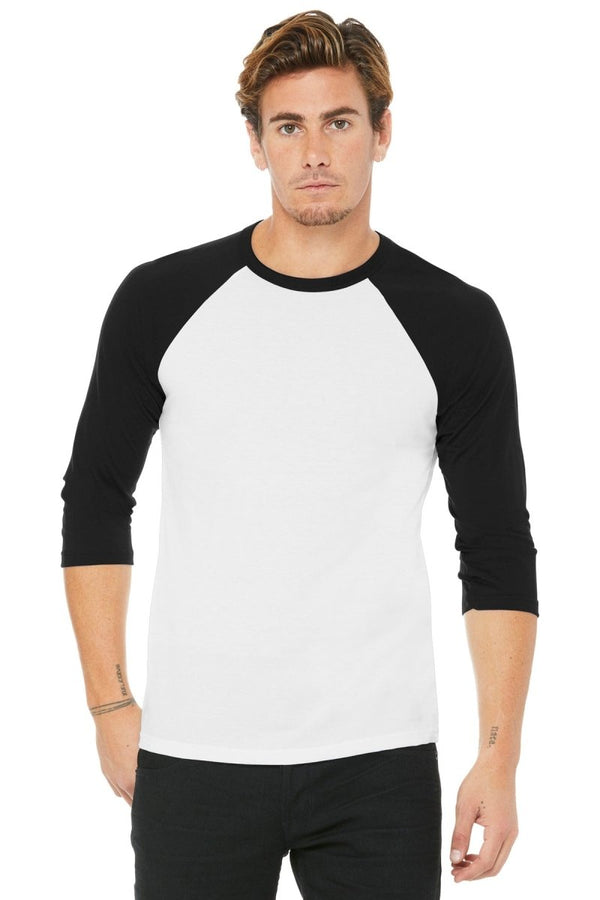 BELLA+CANVAS ® Unisex 3/4 - Sleeve Baseball Tee. BC3200 - KIOKO