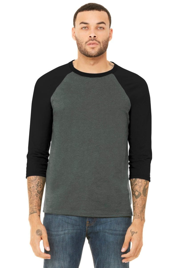 BELLA+CANVAS ® Unisex 3/4 - Sleeve Baseball Tee. BC3200 - KIOKO